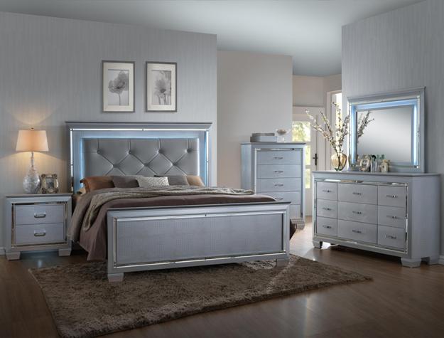 0017-CM Lighted Bedroom Set